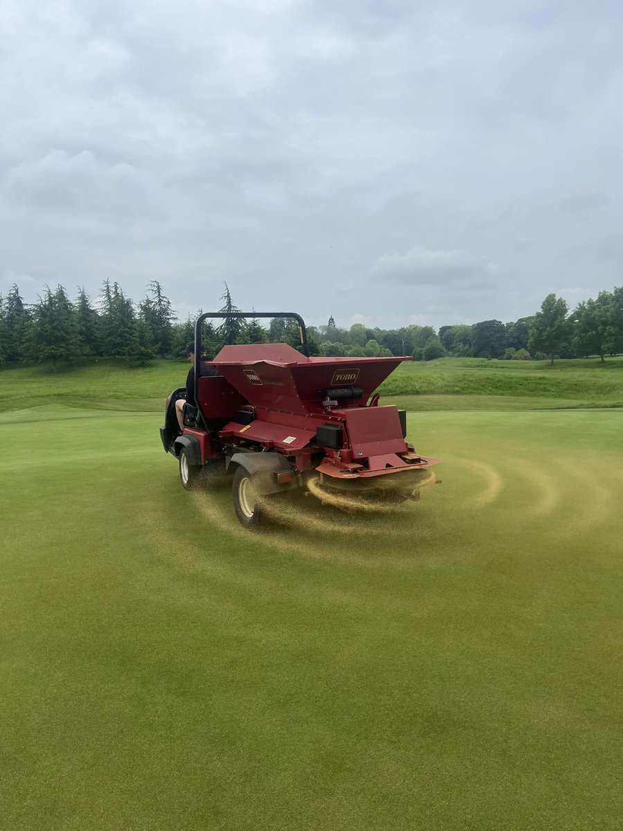 golfatthegrove's tweet photo. Another beautiful week on the greens before the rain joined us! 🌿 Our team have been hard at work perfecting the course with verti-cutting, top dressing, and more. https://t.co/i35TMp5wBH