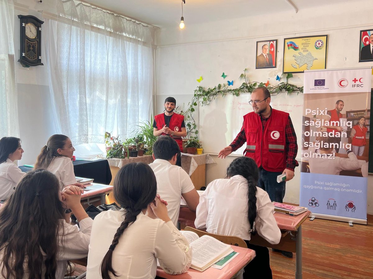 Dr. Davron Mukhamadiev (@davronmukhammad) on Twitter photo Mental Health and Psychosocial support one of the main priorities of <a href="/AzRedCrescent/">Azerbaijan RCS ❤️</a> . Series of the education and awareness sessions for schoolchildren organised with @IFRC support in different regions of Azerbaijan.
Thanks to <a href="/EuropeanCommiss/">European Commission</a> for support of #EUBridge project. Mental Health and Psychosocial support one of the main priorities of <a href="/AzRedCrescent/">Azerbaijan RCS ❤️</a> . Series of the education and awareness sessions for schoolchildren organised with @IFRC support in different regions of Azerbaijan.
Thanks to <a href="/EuropeanCommiss/">European Commission</a> for support of #EUBridge project.