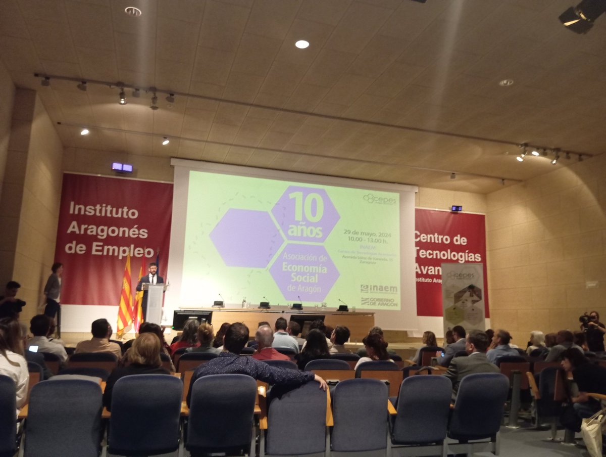 🎂 Felicidades amig@s de @CEPES_Aragon por estos 1️⃣0️⃣ años fomentando el desarrollo de la #EconomíaSocial en el territorio, apoyando a las empresas y entidades, construyendo red e interlocutando para conseguir mejores políticas públicas

Deseo que cumpláis muchos ➕️ Me hubiera