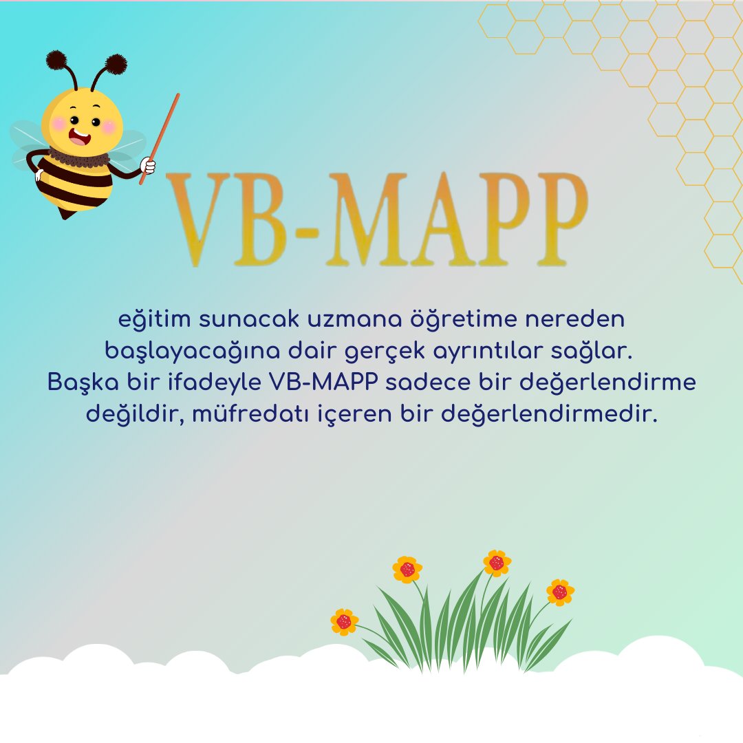 vbmappturkiye's tweet photo. VB-MAPP, eğitim sunacak uzmana öğretime nereden başlayacağına dair gerçek ayrıntılar sağlar. Başka bir ifadeyle VB-MAPP sadece bir değerlendirme değildir, müfredatı içeren bir değerlendirmedir.
#vbmappturkiye #vbmapp #sözeldavranış #otizm #autısim #alpaslanotizmvakfı https://t.co/2kESA3CkFP