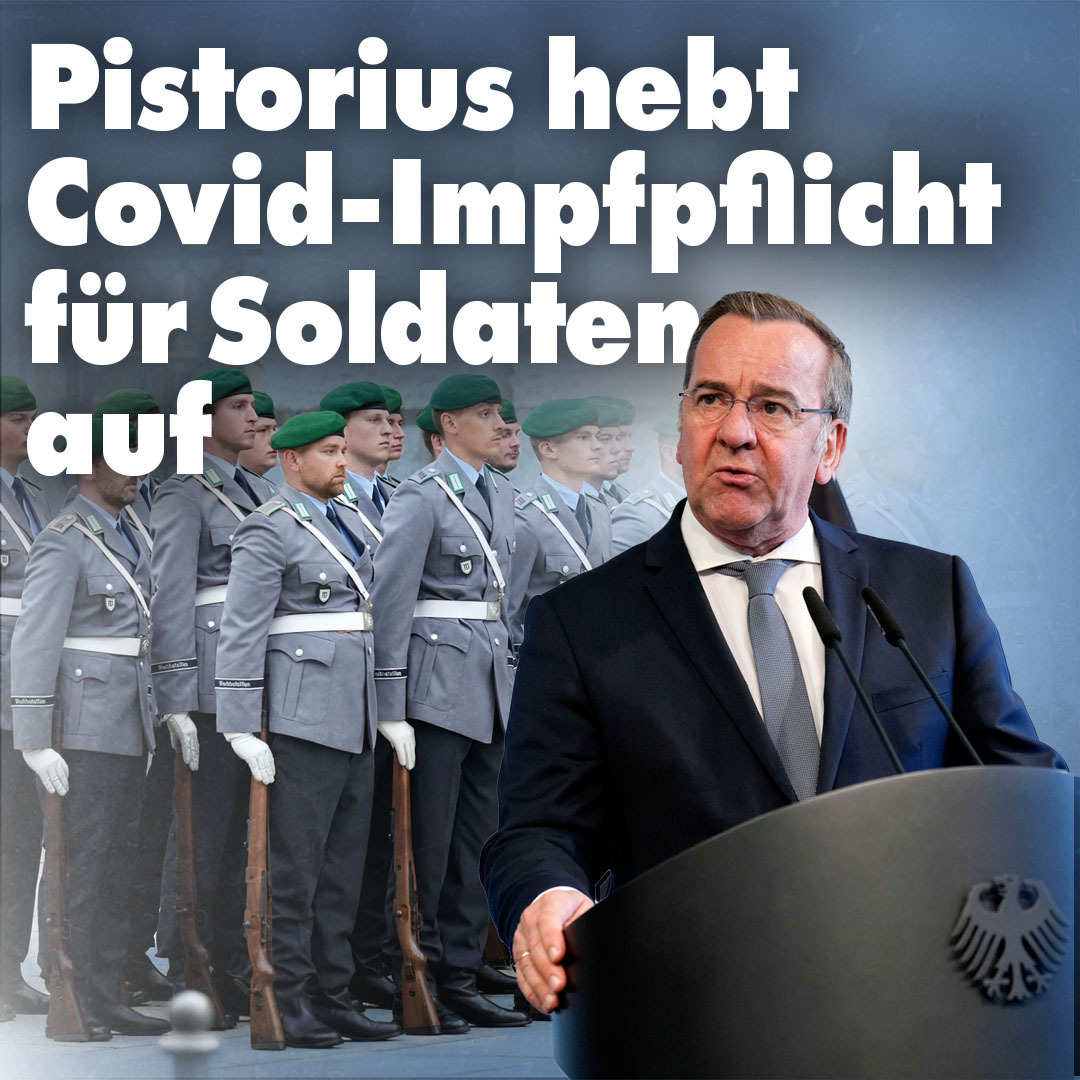 NIUS EXKLUSIV: #Pistorius hebt Covid-#Impfpflicht für #Soldaten auf! nius.de/corona/pistori…