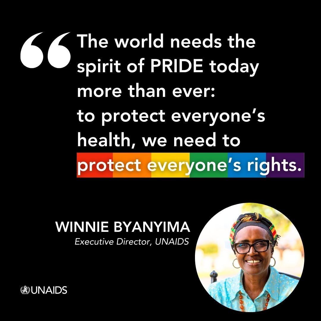 As we begin #PRIDE month, remember: the 🏳️‍🌈PRIDE celebrations are a demonstration of the power of inclusivity. PRIDE has brought the world a long way in the struggle to protect the human rights of LGBTQ+ people. So much has been won! But the progress that has been made is under