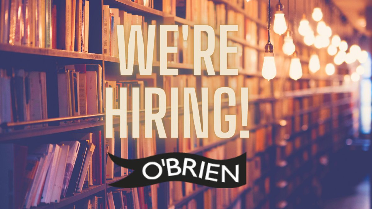 We're looking for a Full-time Receptionist/Editorial Administrator. Apply today! See full details: obrien.ie/blog/the-obrie… Closing date for applications: 5pm, Friday 7th June 2024 @PublishingIRL @thebookseller #jobfairy