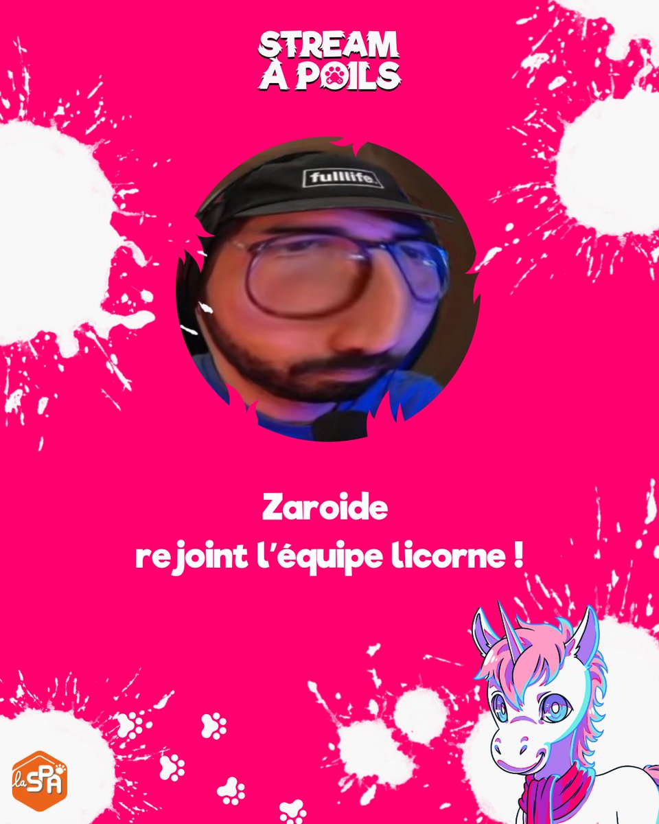 StreamAPoils's tweet photo. 🦄 TOURNOI OVERWATCH : EQUIPE Licorne 📷
@zqroide
On se retrouve à 16h sur la chaîne twitch du #StreamAPoils pour le début ! 📷 🐾 https://t.co/W4a9uHqLk1