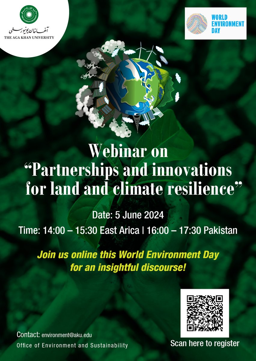 lawinowiecki's tweet photo. Starting soon! 🗓️5 June 2024 14:00 EAT
Celebrating  #WorldEnvironmentDay with @AKUGlobal Tor Vagen of @CIFOR_ICRAF will present #soil and #land health results from #Tanzania
👉Register: https://t.co/d2wSrmlY5p
@esulle46 https://t.co/czZqvLWWlp