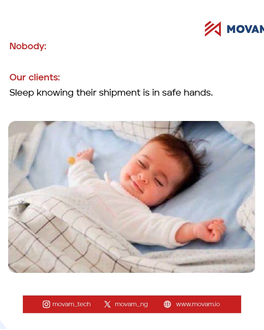 Movam_NG's tweet image. Join our clients to enjoy peace of mind.

Let&apos;s keep track of your shipment 

Visit the link in bio to learn how 

#tracking #logisticsolution #movam #africa