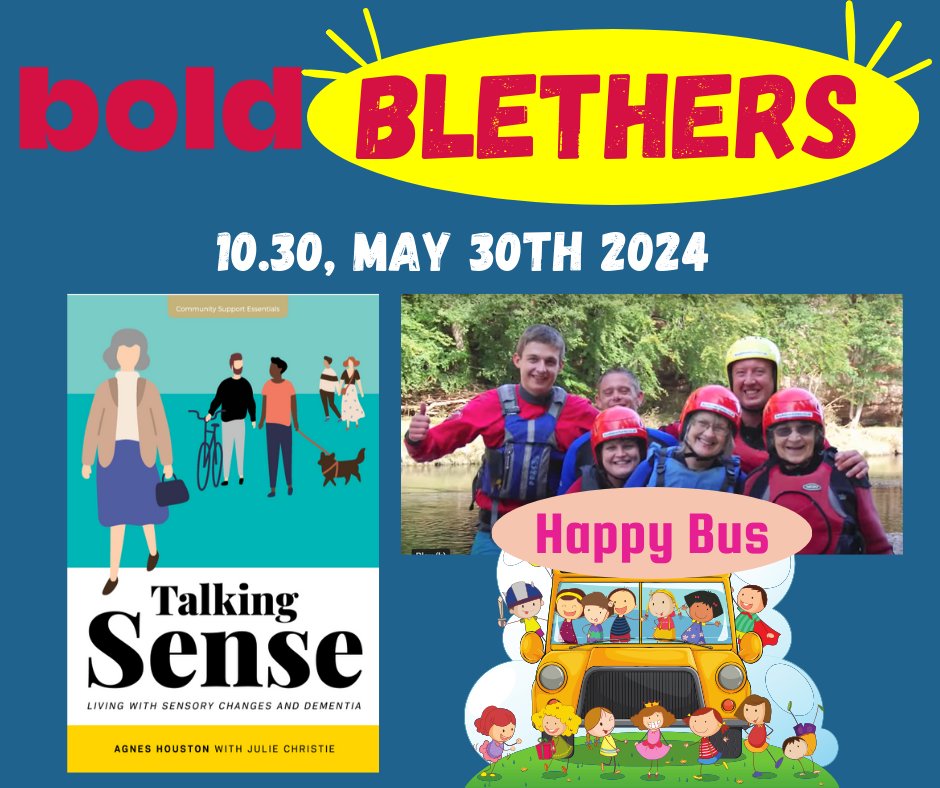 bold-scotlandcic (@boldscotland) on Twitter photo Join us for a wee bold Blether tomorrow 30th May from 10.30-12pm. bold partner & #dementia activist Agnes Houston will chat to us about how after her dementia diagnosis she decided to get off the 'Misery Bus' and hop aboard the 'Happy Bus'. Look out for the Zoom link! <a href="/IrvineDawn/">dawn irvine</a> Join us for a wee bold Blether tomorrow 30th May from 10.30-12pm. bold partner & #dementia activist Agnes Houston will chat to us about how after her dementia diagnosis she decided to get off the 'Misery Bus' and hop aboard the 'Happy Bus'. Look out for the Zoom link! <a href="/IrvineDawn/">dawn irvine</a>