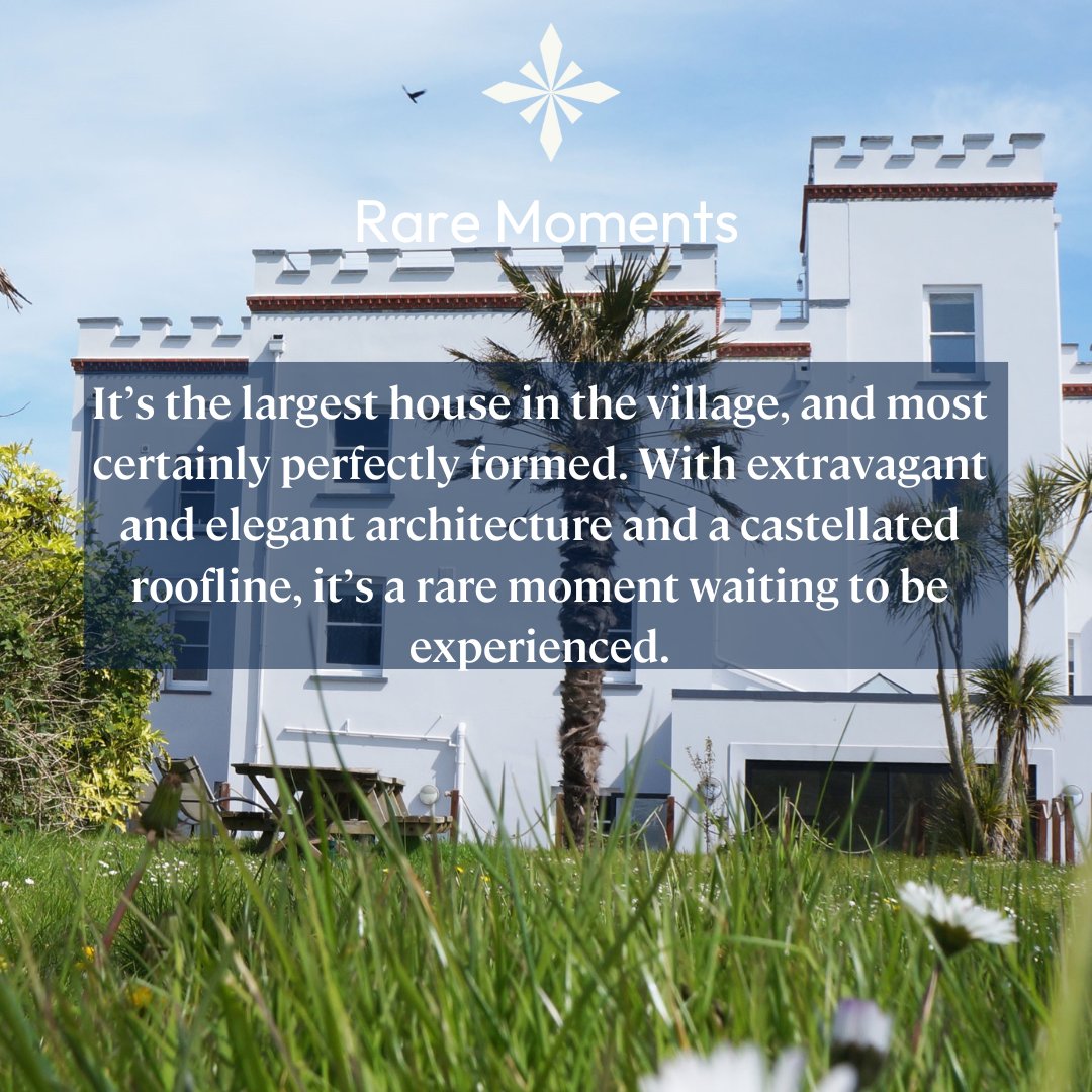Discover a rare moment at Globe House. The largest house in the village, perfectly formed with extravagant architecture and a striking castellated roofline. #GlobeHouse #RareMoment #UniqueStay