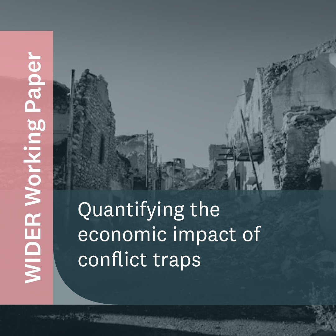 UNUWIDER's tweet photo. Exploring the true economic cost of conflict. Our new blog analyses how conflicts create economic traps and what can be done to mitigate these long-term impacts. Dive deeper into the analysis here: https://t.co/y6rHetYZFx #ConflictEconomics #EconomicImpact #devXroads @Joan_MEs https://t.co/iiD33nRFrX