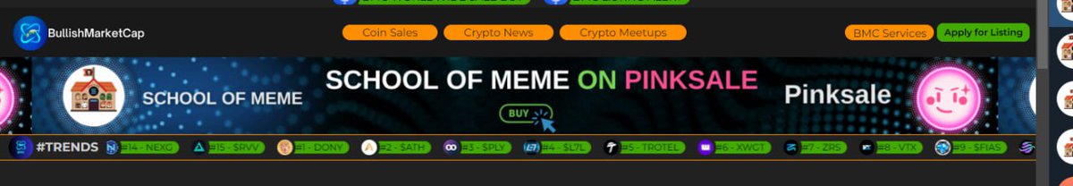🚀 Banner Ads are now live on <a href="/BullishMarktCap/">BullishMarketCap</a>  🔥

💎Huge Marketing campaigns are on its way Launch will be exceptional keep supporting us