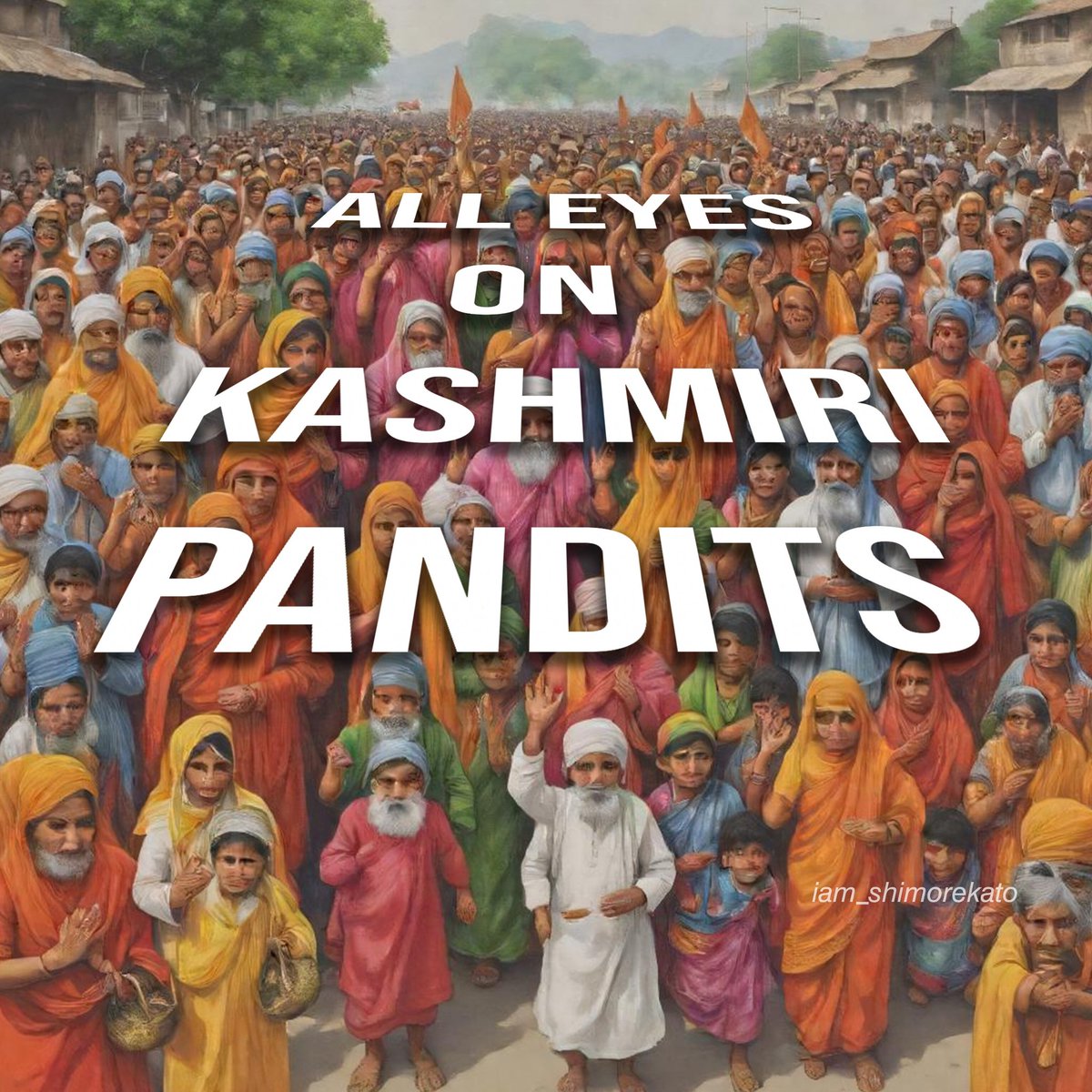 iam_shimorekato's tweet image. &quot;All eyes on Kashmiri Pandits&quot;

Hopefully our so called Indian celebrities will share this in their Instagram stories.