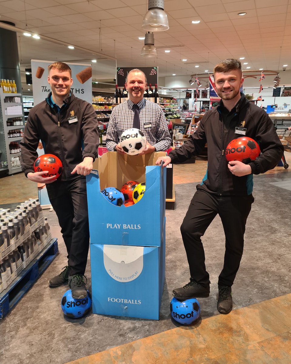 Adam, Matthew and Harvey getting ready for the Euros at Garstang, pick up a football for only £2! ⚽