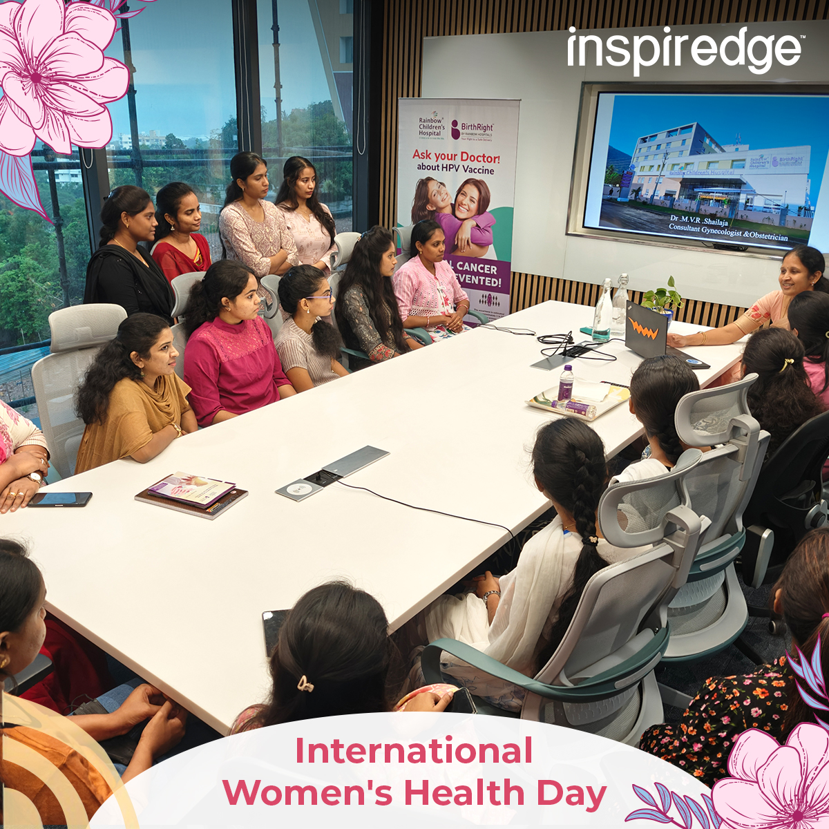 On International Women's Health Day, we hosted a gynec talk with Dr. MVR Shailaja, MS, covering key topics like gynecological issues, menstrual health, and cervical cancer. Thank you all participants! Let's keep prioritizing women's health every day!
#WomensHealth #Inspiredge