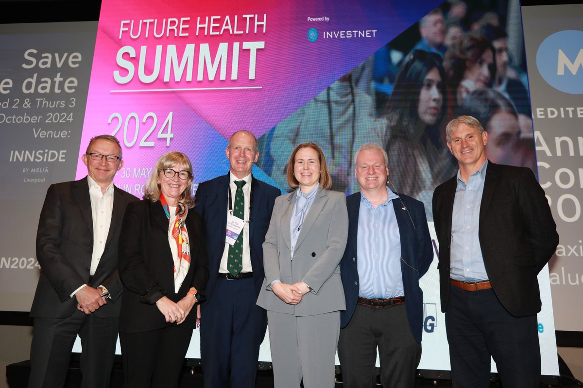 What a brilliant start to #FHSummit24! Our Session 1 Speakers and Conference Chair Tom @iheedTomOC @iheed Robert Watt @roinnslainte Dr Nick Young, Vhi Catherine Allen, Partner, Mason, Hayes & Curran @profmaryhorgan @RCPI_news Mater Kieran @BoardEvaluation @CcoHse @HSELive