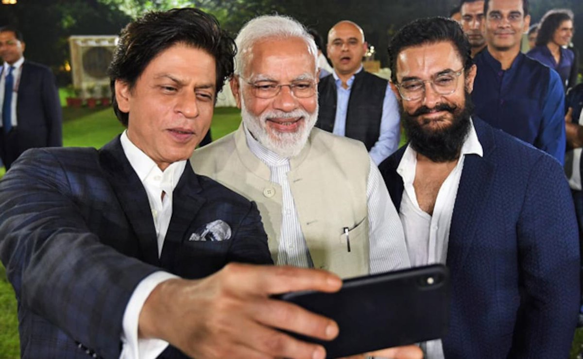 @RoflGandhi_ With Samrat Ashoka and Mangal Pandey #FilmyModi