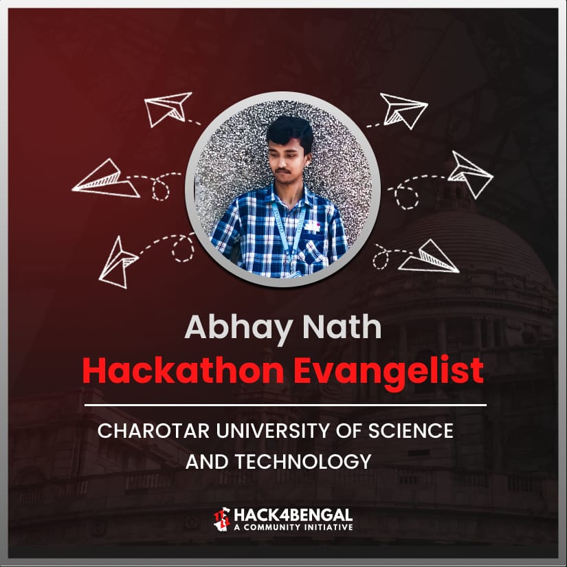 Thrilled to join Hack4Bengal as a Hackathon Evangelist! Can't wait to inspire and innovate with the tech community. Let's create something great! 

#Hack4Bengal #TechInnovation #Hackathon #LinkedIn #AbhayNath #Kolkata #India #WestBengal