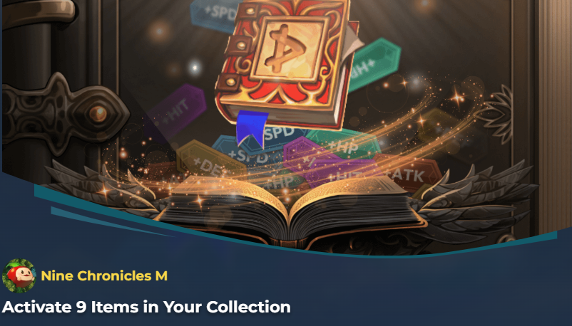 NineChronicles's tweet photo. Alright! Alright! 😺

You guys want moar missions? 🫵

WE'RE GIVING YOU MOAR MISSIONS!

Activate 9 Collection Items and receive 100 RP 👇
https://t.co/nQYYLqjVGz https://t.co/qDn2K6trP2