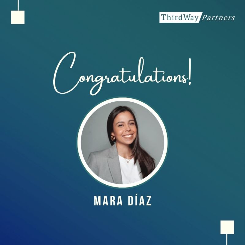 Let's raise a cheer for Mara Díaz! 🎉 

We're delighted to announce her promotion to Associate within our advisory team. Mara's dedication and expertise have made a meaningful impact, and we're thrilled to see her reach this milestone. 

Congratulations Mara! 👏

#promotion