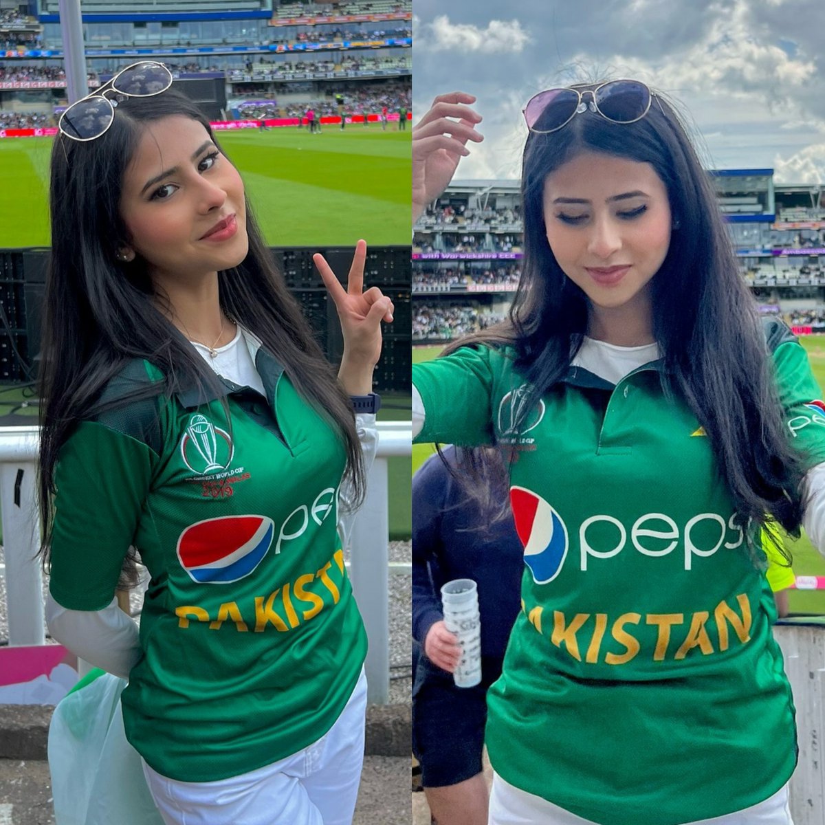 Meet the viral girl #NabeehaKhan a @babarazam258 fan who offered him a Mercedes car as a gift if he scores a ton against England - #PAKvENG #BabarAzam 💚🇵🇰
