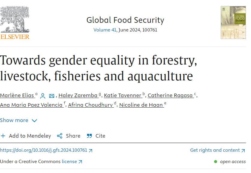 Although critical for sustaining livelihoods, the forestry, livestock, fisheries and aquaculture sectors are marred by significant gender and social inequalities. Read more on gender gaps in these sectors and what has worked to reduce inequalities:on.cgiar.org/4bDDg1k @CGIAR
