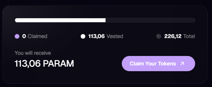 twitter farmına ayırdığımız vakit ile kazanılan miktarlar çok komik artık. biraz ara vermeyi düşünüyorum ya da azaltmayı.

<a href="/ParamLaboratory/">Param Labs</a> airdrop sonuçlarını kontrol edip claim yapabilmenizi sağlayan adresi kullanıma açtı. 55k puan karşılığında 226 $PARAM almaya hak kazanmışım.