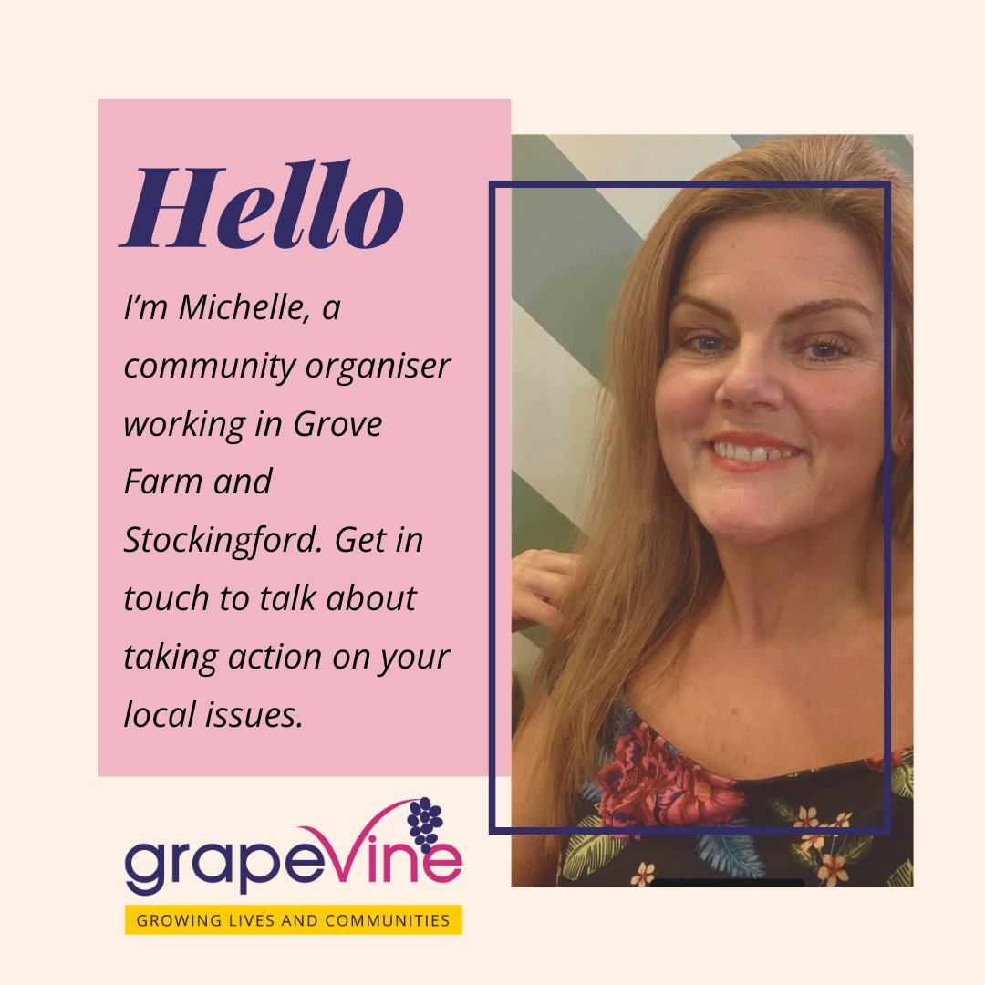 Our #CommunityOrganiser Michelle is talking to Grove Farm and Stockingford #Nuneaton residents, workers and businesses about the local issues they care about most and want to take action on 📣 Could that be you or someone you know? Get in touch! mlewis@grapevinecovandwarks.org 📧