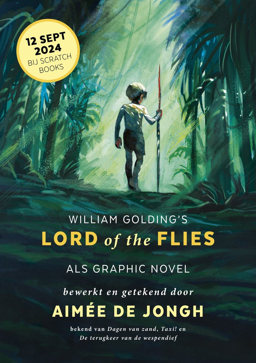 stripland_BENL's tweet photo. Releasedatum voor de graphic novel van #LordOfTheFlies. Op 12 september verschijnt de bewerking door #AiméeDeJongh, naar #WilliamGolding, bij #ScratchBooks. Komt ongetwijfeld volop aan bod in de media. (#Taxi, #Dagen van #Zand, #Snippers, De Terugkeer van de #Wespendief) https://t.co/v1sXhUise8