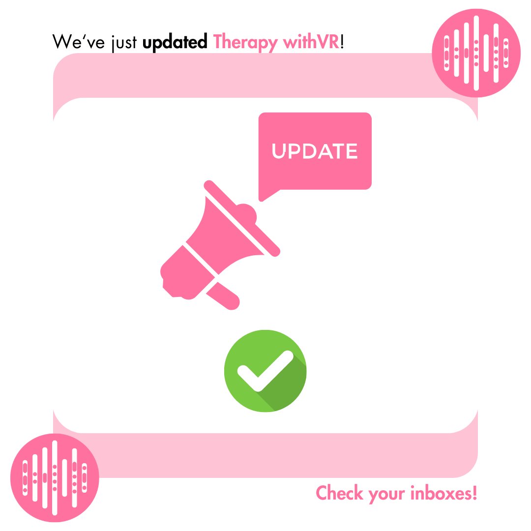 Therapy withVR has just received some fancy new features!

Our users are the first to know and have just received an email describing each new feature, improvement, and bug fix!

Check your inboxes!

#slp #slpeeps #slp2be #speechtherapy #speechlanguagepathology