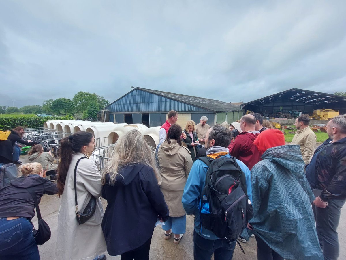 APAE_informa's tweet photo. Hoy un grupo de periodistas españoles, entre ellos varios socios de @APAE_informa visita, de la mano de @EUAgri una granja de vacuno de la cooperativa belga Fairebel #Agripress https://t.co/GIwHxe5Lx3