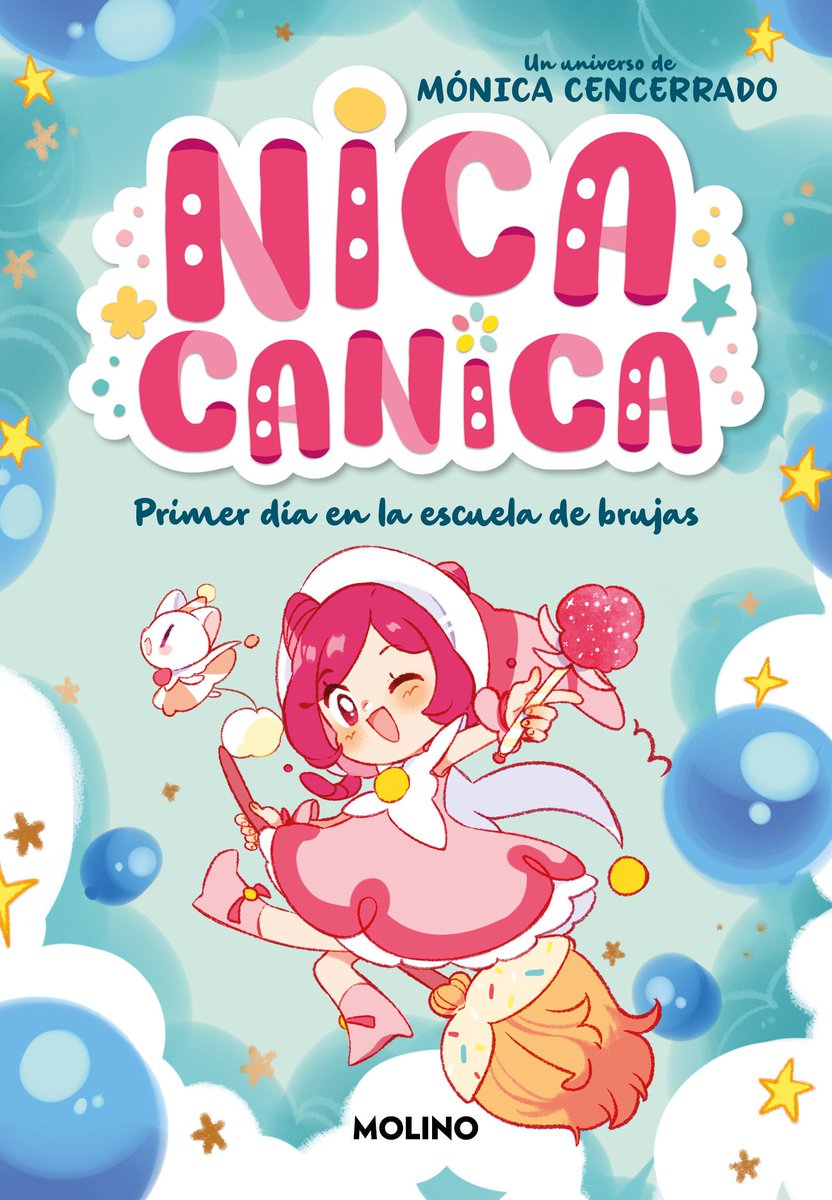 🌟¡Hola, soy Nica Canica! Os presento la Escuela Corazón, un cole mágico que flota por encima de las nubes🎈, hay pociones, brilli-brilli y... ¡Conjuros mágicos! ¡Espera, no te lo digo, lo hago! ¡Veamos... ah, sí! ✨Veli, veri , POM ¡Estos libros molan mogollón!✨