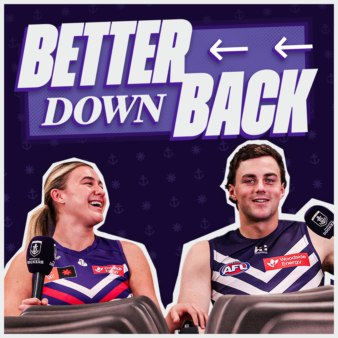 The combo you didn't know you needed 'til now 😍 The 𝘽𝙚𝙩𝙩𝙚𝙧 𝘿𝙤𝙬𝙣 𝘽𝙖𝙘𝙠 Podcast is here to celebrate defenders, and the wait is almost over... Available in your feeds tomorrow. #foreverfreo