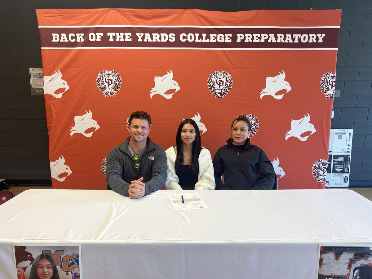 Congratulations to <a href="/BOYCPwrestling/">BOYCPwrestling</a> Yesenia De Paz on signing her letter of intent to wrestle <a href="/mortoncollege/">Morton College</a> next year. She is the first girl in school history to wrestle at the next level!