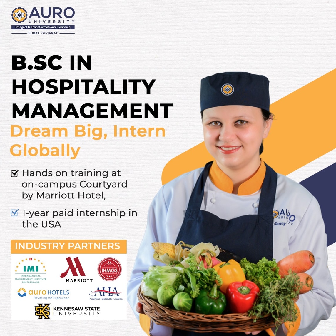 Discover a world of opportunities with a B.Sc. in #HospitalityManagement at #AUROUniversity! Experience the perfect blend of theory and practice in a dynamic environment, preparing you for a thriving career in the global #hospitalityindustry. 
 #hotelmanagement