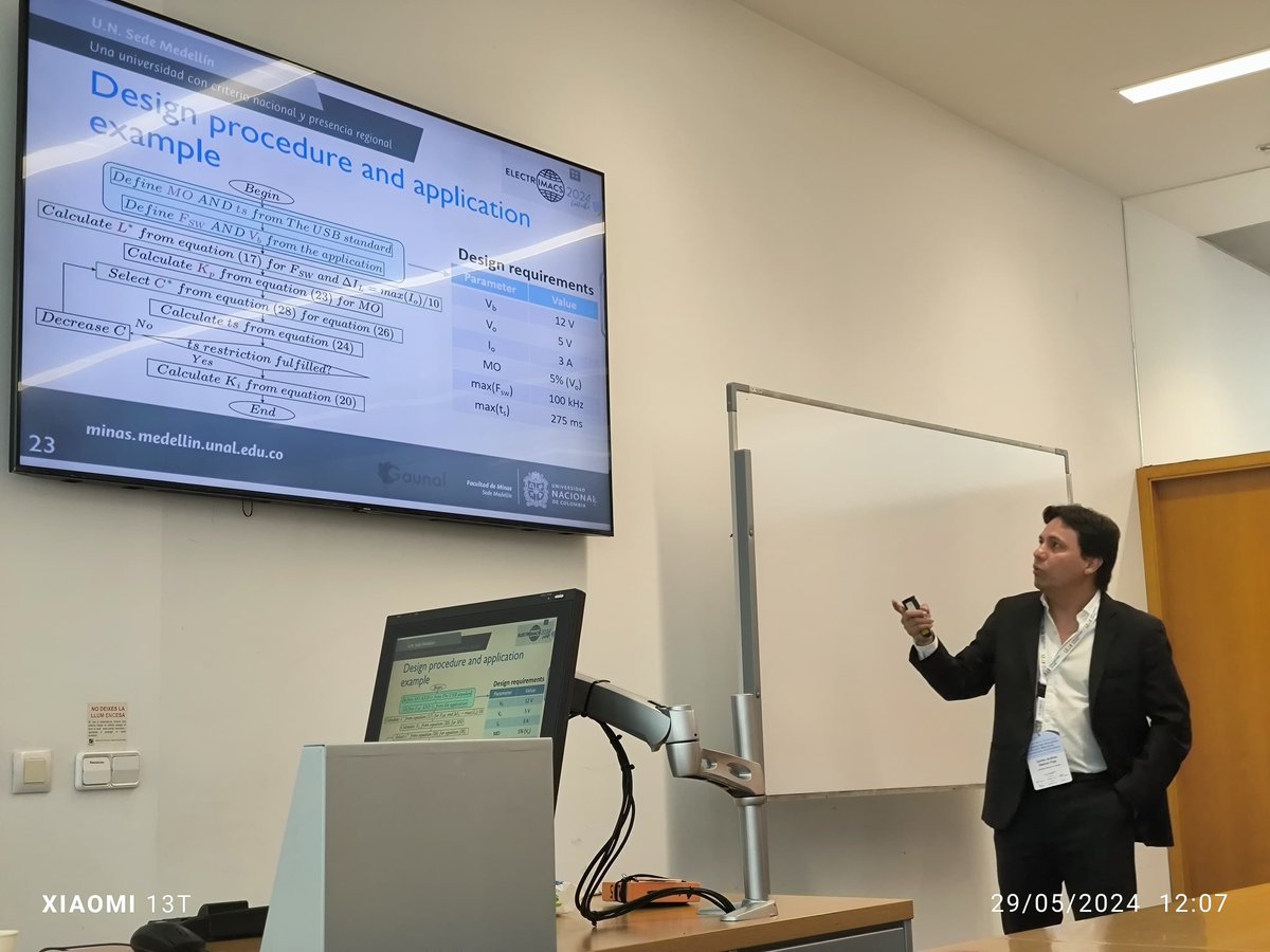 CarlosARamosP's tweet photo. Presenting “Design and control procedure for a step-down USB charger/discharger” at Electrimacs-2024 https://t.co/6AEzDz359j