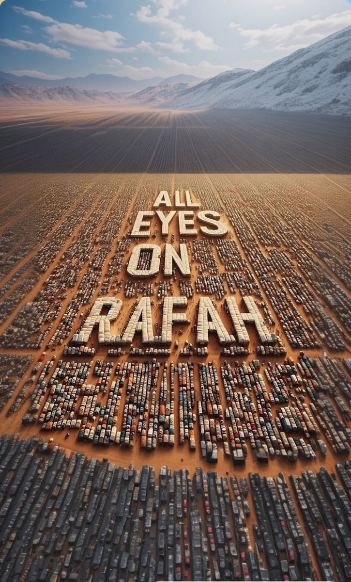 Instagram is done, Now flood Twitter with this picture #AllEyesOnRafah