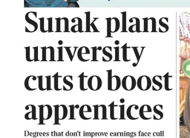 Only 53% of those starting apprenticeships complete them.   
That's a drop-out rate of 47%
If any university course got anywhere near that high a figure, alarm bells would ring and heads would roll.
Another Tory plan that makes no sense whatever.