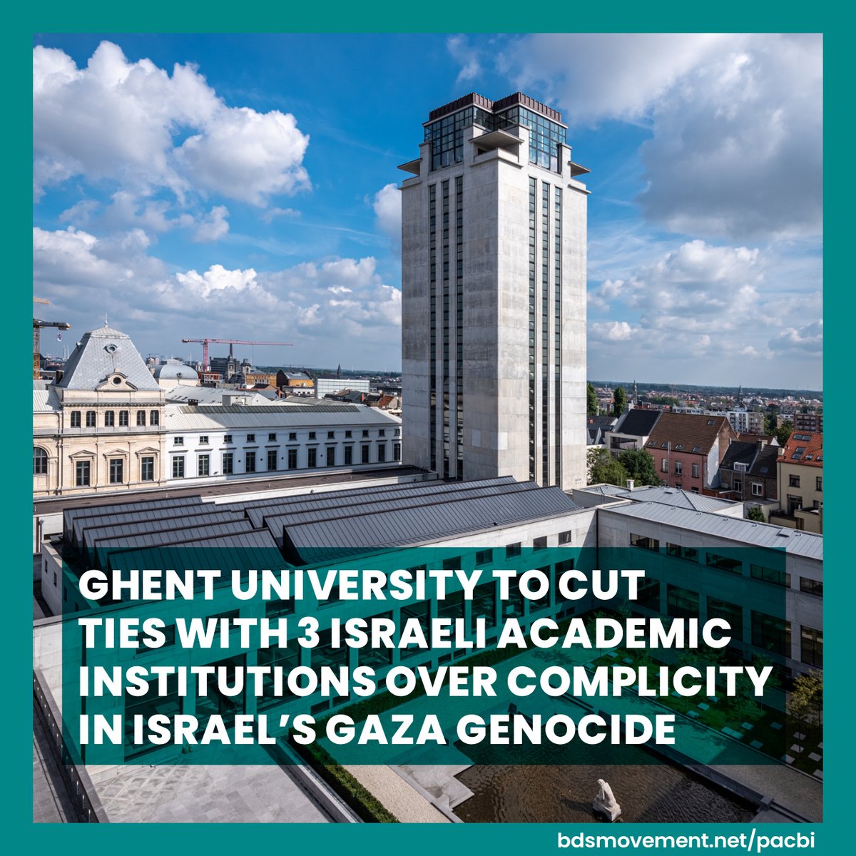 Ghent University rector calls to cut ties with 3 complicit Israeli academic institutions over complicity in Israel's #GazaGenocide, as they were assessed to be '(very) problematic' by the university's Human Rights Policy and Dual Use Research Committee. loom.ly/8AHLSBk