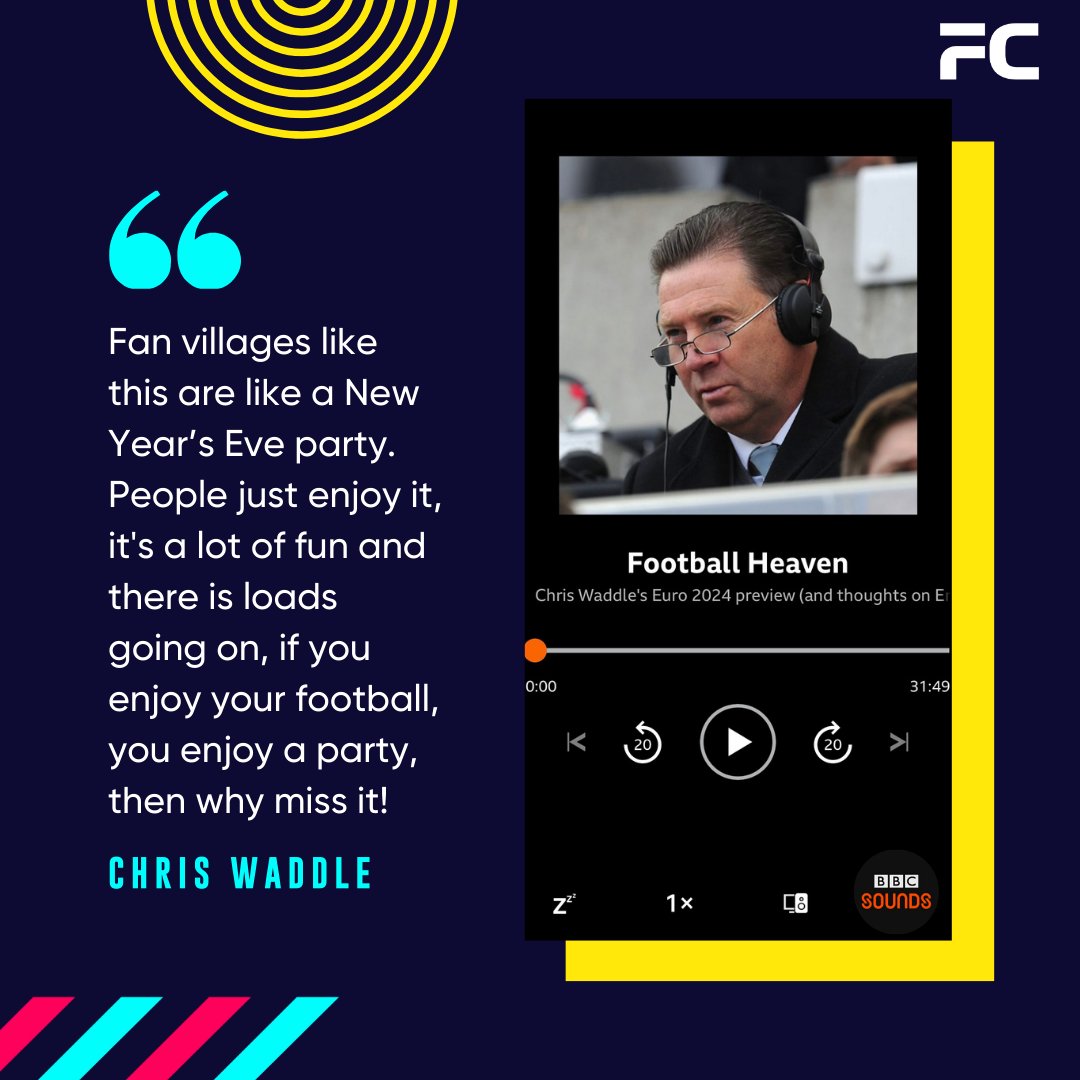 We couldn't agree more, @chriswaddle93 Get your tickets now & we will see you at Dev Green ⚽️ 

Check out the full @bbcsounds interview now, link in bio 👀

#ChrisWaddle #ItsComingHome #ThreeLions #FanCity #FanZones #England #Football #EURO2024