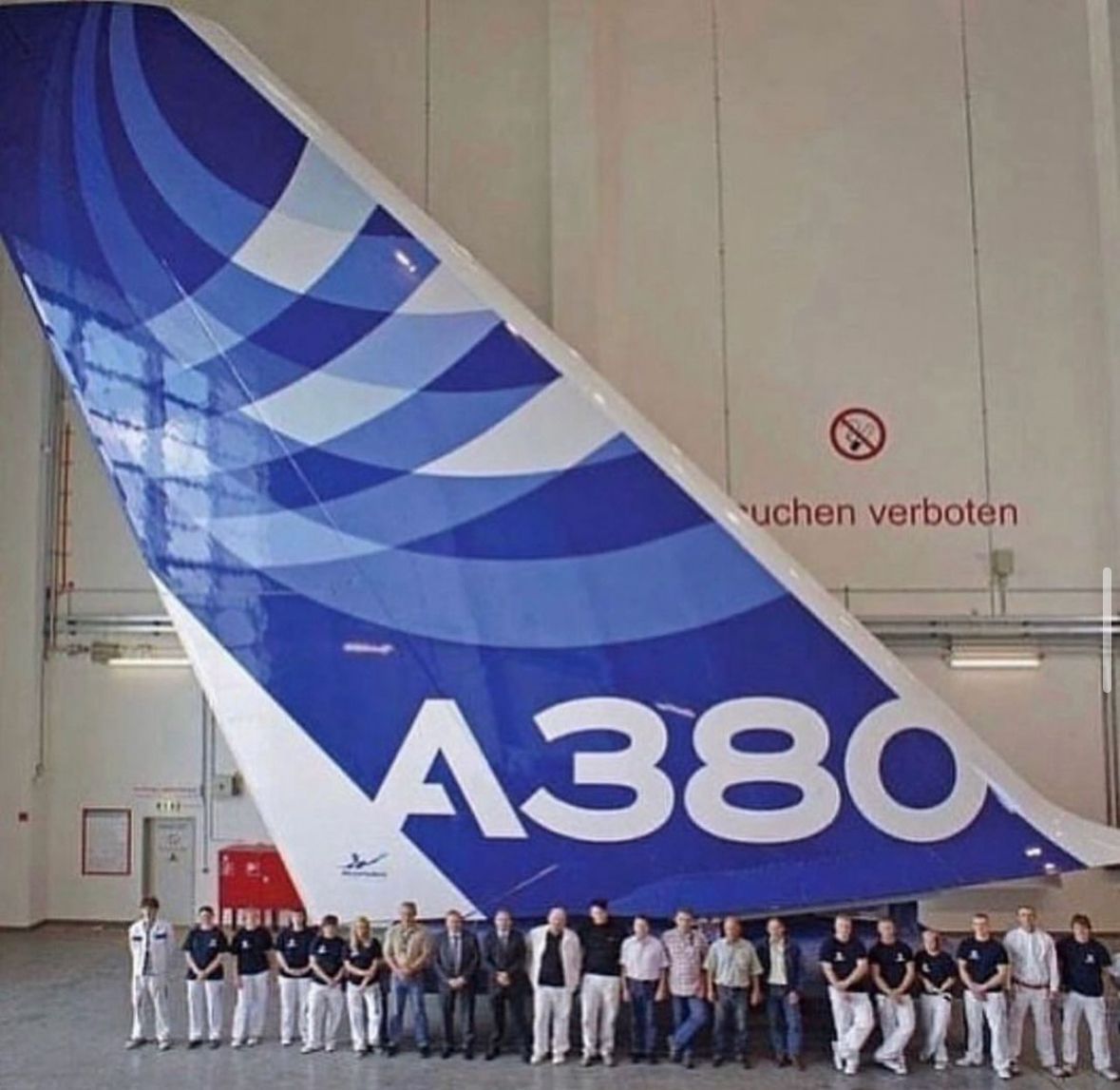 True sheer size of an A380 tail! 🤯