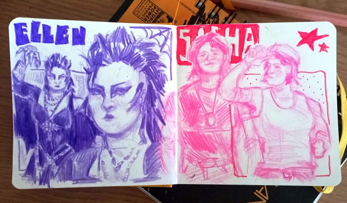 just a goth and her blue collar gf

[oc]