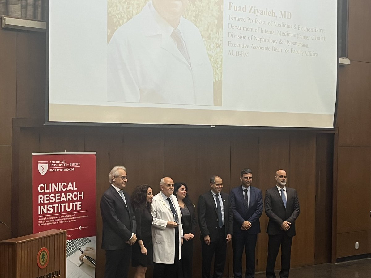 @CRI_AUBMC is grateful to Dr Fouad Ziyadeh @FuadZiyadeh for his unwavering and continuous support to Clinical Research! @AUBMC_Official @aub_fm @AUB_Lebanon #CROH2024 @Elie__Akl @martinebejjani @Marlene__ch