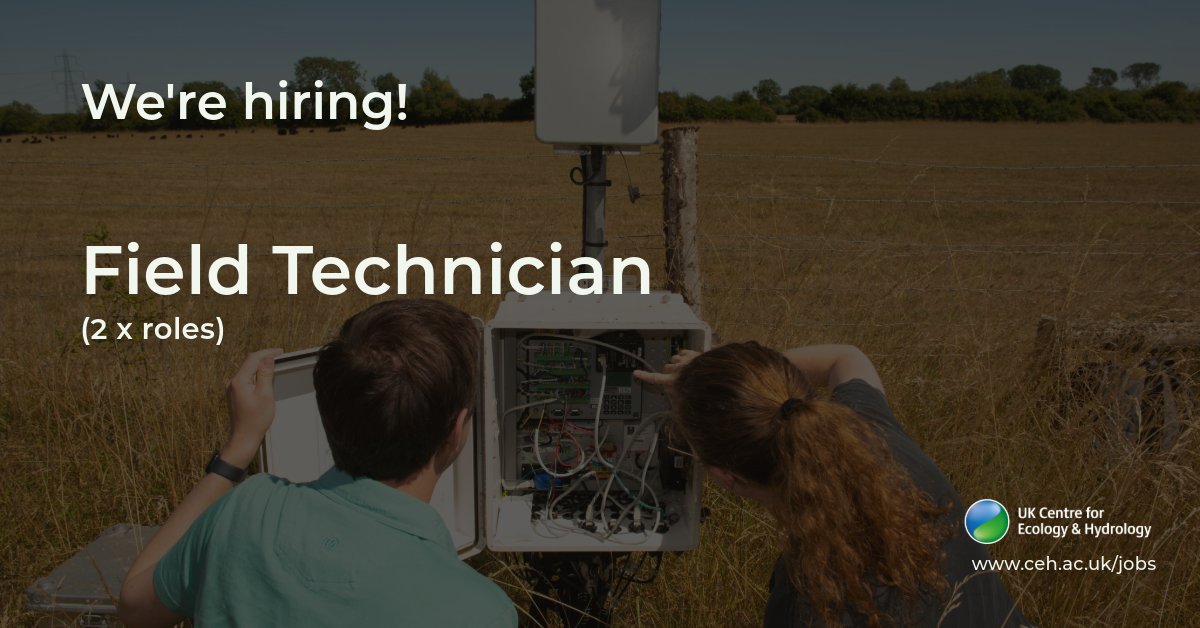 Passionate about engineering & tech and how they can help our environment? Join us as a Field Technician! 💡 Train in field instrumentation & data logging 🔎 Contribute to state-of-the-art monitoring 🎚️ Test new sensors Apply now: ceh.wd3.myworkdayjobs.com/en-US/CEH_Care… #ScienceJobs