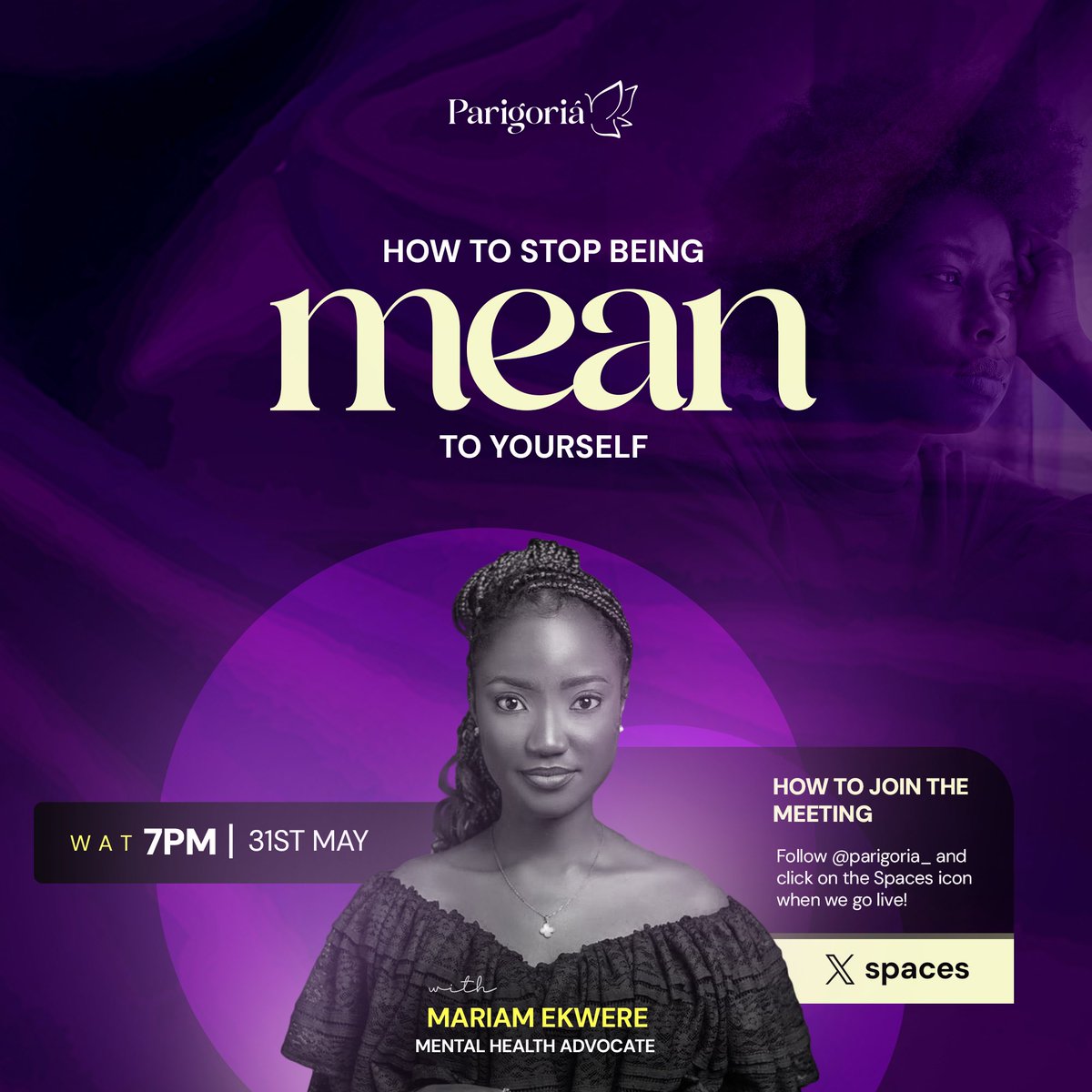 parigoria_'s tweet photo. Feeling extra heavy lately? Ghosting friends, messing up schedules, or struggling at work? It's easy to be hard on ourselves when life gets tough. 

Join us this Friday for 'How to Stop Being Mean to Yourself' and learn self-compassion. ✨

Details on the flyer. See you there! 🤗 https://t.co/wo4WYouMTi