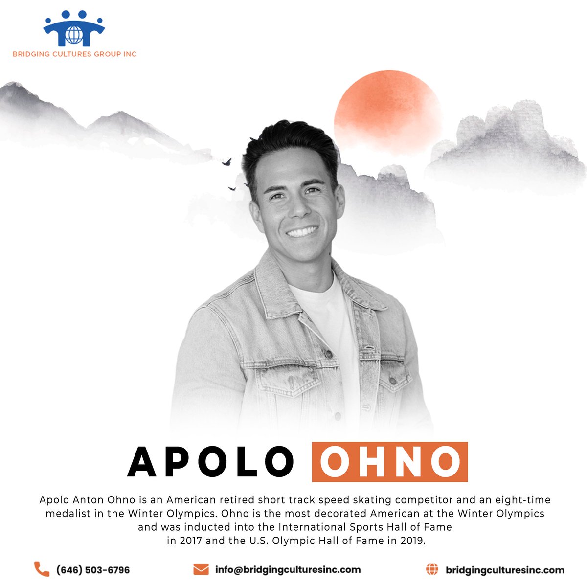 This #AAPIHeritageMonth, we celebrate @ApoloOhno, the most decorated American Winter Olympian. His speed skating victories brought him worldwide fame, and his dynamic career post-athletics continues to inspire.

#BCG #DEI #ApoloOhno #OlympicSpirit