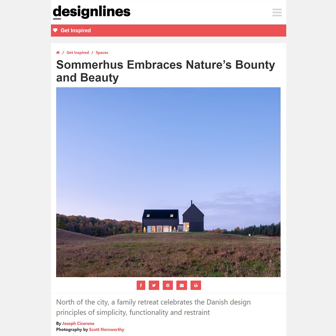 We’re happy to see Wanda Ely Architect's Sommerhus in Designlines Magazine. 

TORPinc.com supplied custom-made, high-efficiency Danish windows and doors to fit with the architect’s environmentally sustainable and aesthetic design specifications.

#cottagelife