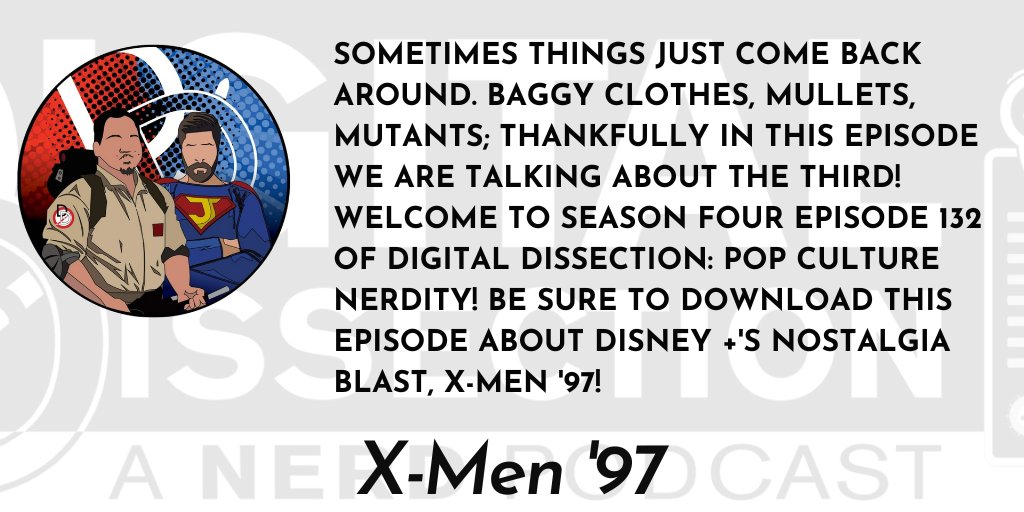 Digital Dissection Podcast @DigitalDissect1 @ncore_ol @pds_ol @wh2pod @tpc_ol Joe and Mark explore pop culture and the people who make it great. 📺🎥🎮 (W/F) X-Men '97 linktr.ee/digitaldissect…