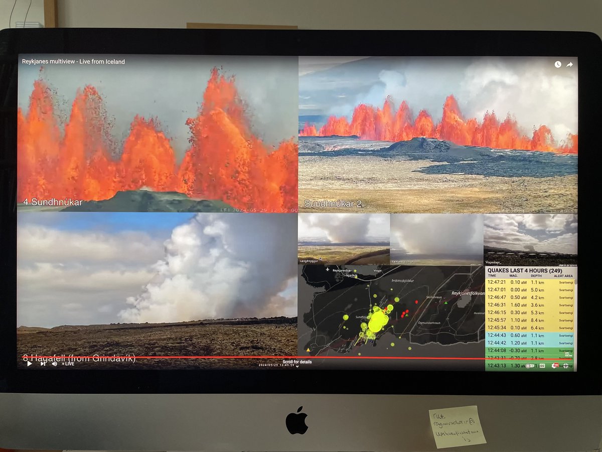 It’s started again, #volcanoeruption in #Iceland near Grindavík as the previous eruptions.