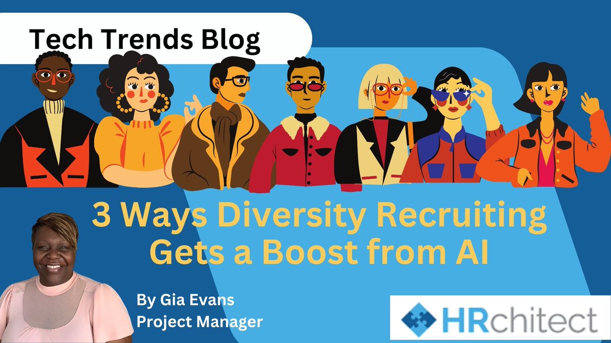So much buzz about AI these days.  Can it help with your Recruiting practices and improving the diversity of your candidate pool?  Read today's Tech Trend Blog to find 3 ways AI can make this happen.
ow.ly/H7Mm50RY4qw