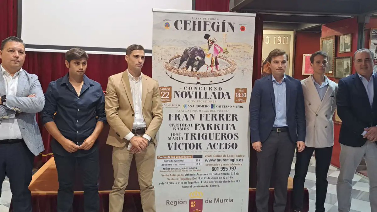 Presentada la novillada de extrema rivalidad entre 4 novilleros murcianos que tendrá lugar en Cehegín el 22 de junio
🔹Los dos triunfadores del festejo se ganarán estar en la novillada de la Feria de Murcia
➕info👇
elmuletazo.com/2024/05/29/pre…