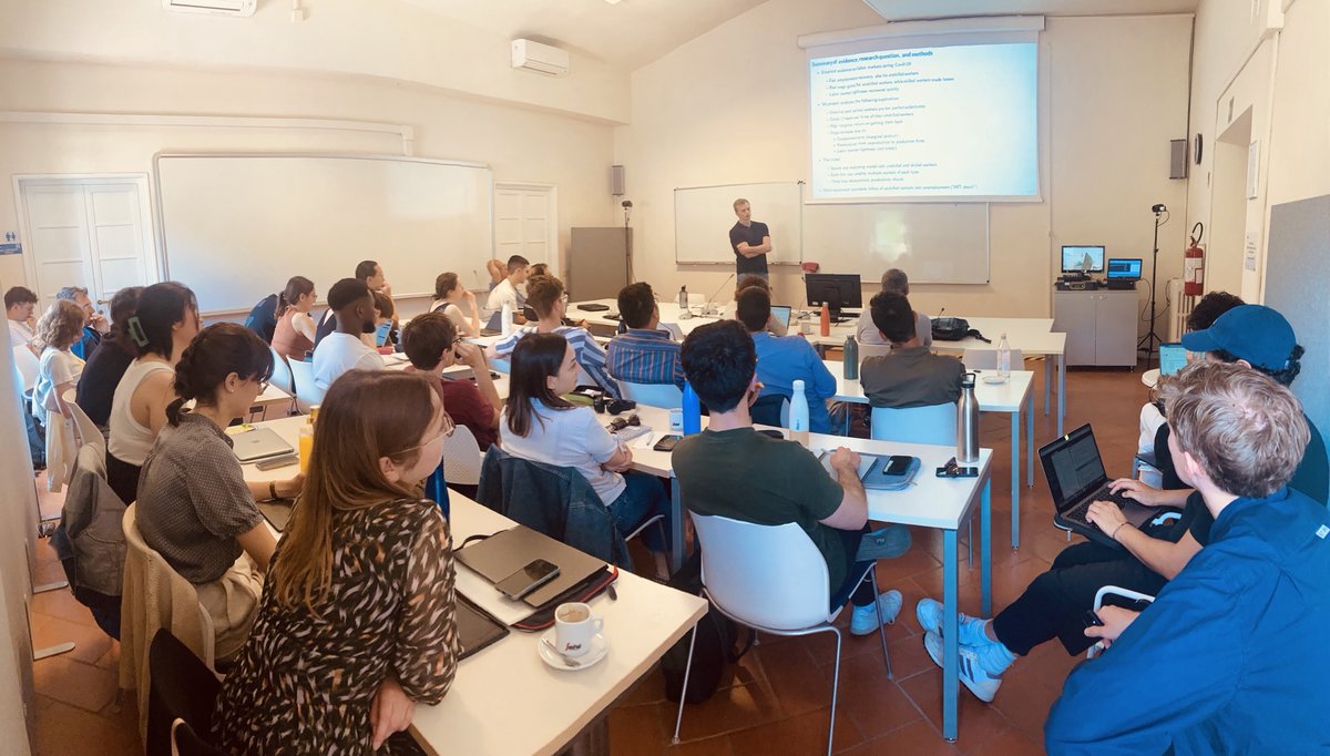 The Second Year Forum at the Department of Economics has just started! 
A three-day opportunity for the second-year students to present their research projects to the professors, fellows, and researchers. Good Luck to all the presenters! 
#PhD #Economics
